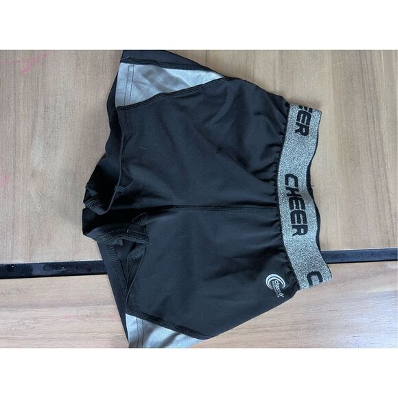 Chasse Performance Cheer Black Compression Spanks Shorts Youth Size Medium‎ - Picture 1 of 8